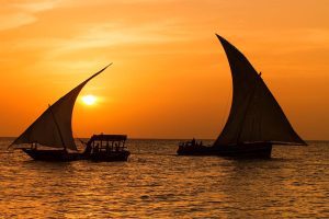 Dho sunset Nungwi Zanznibar