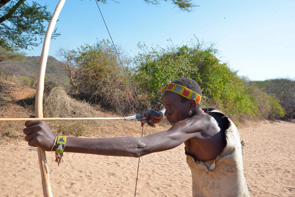 Hadzabe Man-Hunting-Lake Eyasi-Mateys Wild Tours