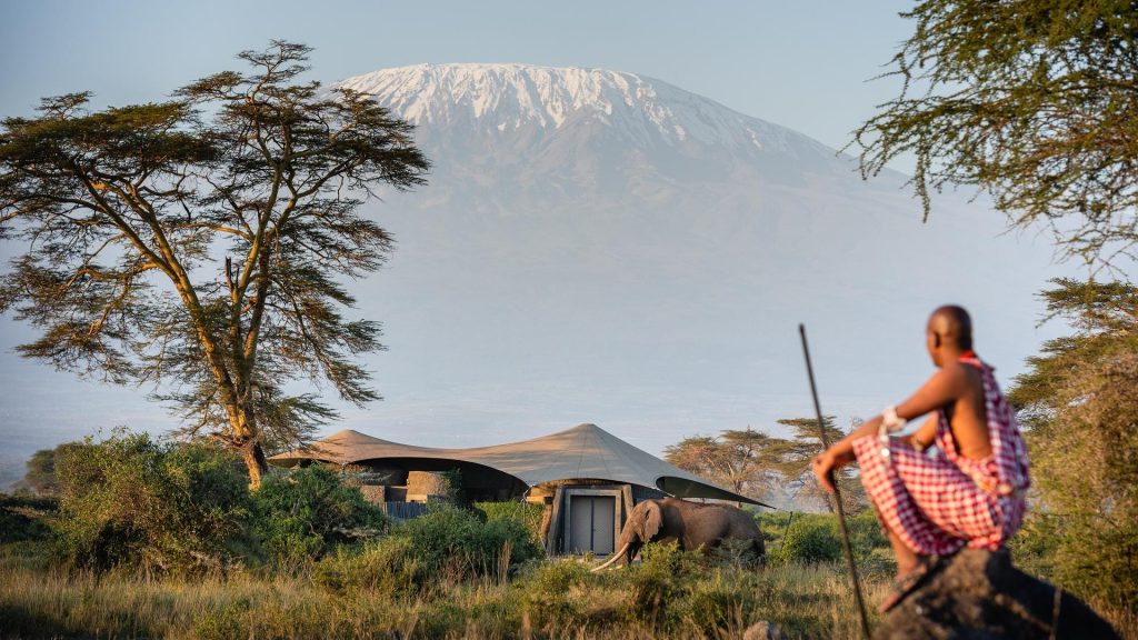 Maasai Warrior-Elephan-Angama-Amboseli-Mateys Wild Tours