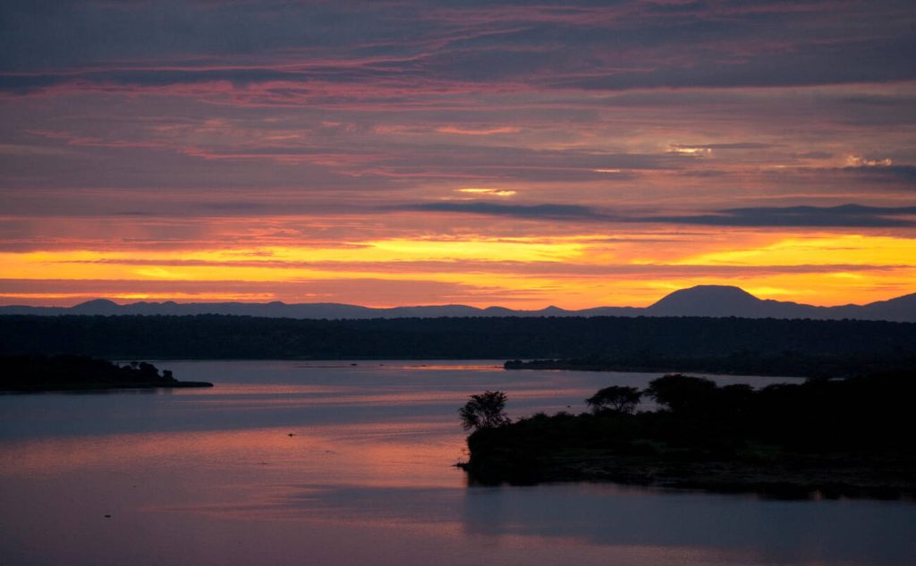 Sunrise Over Kazinga Channel, Uganda, Mateys Wild Tours.