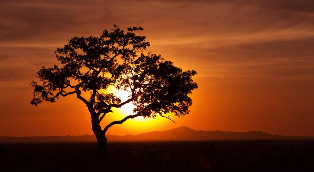 The sun sets over the Ufipa Escarpment in Katavi National Park-Mateys Wild Tours