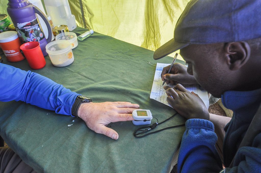 Daily health check on your Kili Climb-Mateys Wild Tours.