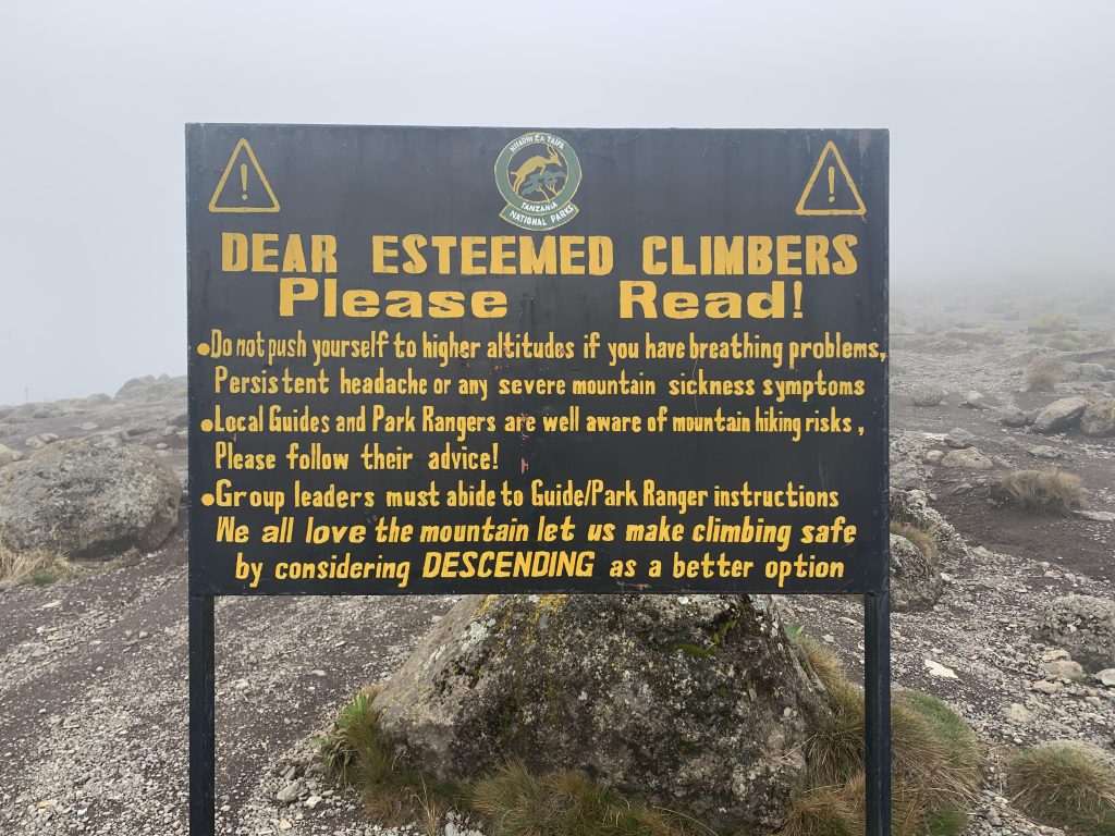 kilimanjaro-mountain-safety-signs-Mateys Wild Tours.