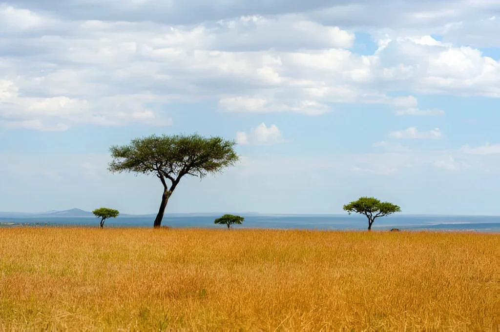 Tanzania landscape in July
